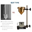Ford B4 Viscosity Cup – Precision Brass Viscometer with Stand & Stopwatch | Viscometer Cup | B-4 Liquid Flow Meter Viscometer With Heavy Cast Iron Stand | viscometer for laboratory