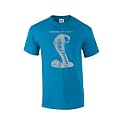 Ford Short Sleeve T-Shirt Mustang 50 Years Cobra-AntiqueSapphire-XXXL
