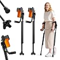 Forearm Crutches for Adults, 3-Angle Elbow Support (10°/45°/90°)