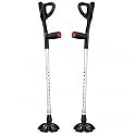 Forearm Crutches for Adults, Foldable, Adjustable, Self-Standing Wide Base