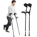 Forearm Crutches for Adults Have Elastic Crutches Padding
