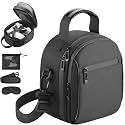 FOREGOER Carrying Case Compatible with Meta Quest 3S/Quest 2/ Apple Vision Pro Original Elite Strap, for Oculus Quest 3/2/Vision Pro Accessories (Black)