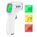 Forehead Thermometer for Adults and Children, Non Contact Digital Infrared Thermometer for Kids, No Touch Temperature Gun Baby Body Thermometer with Instant Accurate Reading and Fever Alarm