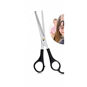 professional hair cutting stainless steel barber scissor for men amp women thinning shears for salon amp home use black handle