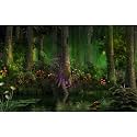 Forest Aquarium Background Colorful Flowers River Lake Terrarium Background Foggy Misty Jungle Rainforest Fantasy Forest Fish Tank Background Trees Natural Landscape Aquarium Backdrop 36x18in
