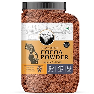 forest found 100 pure dark cocoa powder 500g  unsweetened natural dutch process cacao for baking chocolate making cakes amp smoothies  rich aroma keto friendly amp vegan cocoa powder