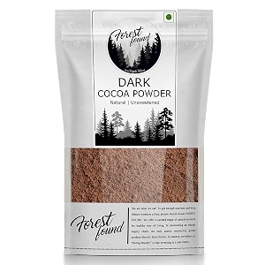 forest found unsweetened dark cocoa powder 900g  100 pure amp authentic cacao for cake baking amp hot chocolate  vegan keto amp gluten-free  rich dark chocolate powder for smoothies amp cookies