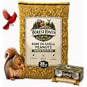 Forest Haven Premium Raw Peanuts for Squirrels – 25LB Bulk Squirrel Food – Unsalted Peanuts in Shell for Birds, Deer &amp; Wildlife – Bonus Binoculars Included - USA Grown