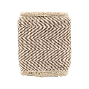 Forest Thread Herringbone Natural Hemp Fabric Bifold