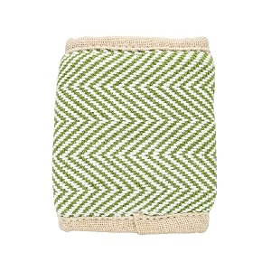 Forest Thread Herringbone Natural Hemp Fabric Bifold