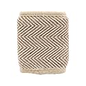 Forest Thread Herringbone Natural Hemp Fabric Bifold
