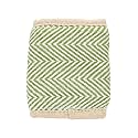 Forest Thread Herringbone Natural Hemp Fabric Bifold