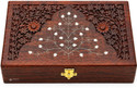 FORESTIS GALLINARIA Wooden Box| Vanity Box| Jewellery Box For Gold, Cash, Money (11x7 Inches, Crown) Cash Box