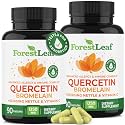 ForestLeaf Quercetin with Bromelain Supplement, 500mg Capsules, 180 Ct