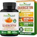 ForestLeaf Quercetin with Bromelain Supplement, 500mg Capsules, 90 Ct