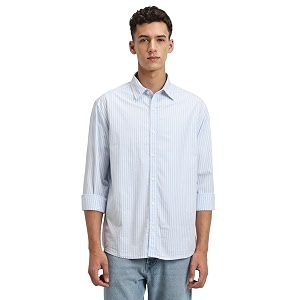 FOREVER 21 Men Striped Regular Fit Striped