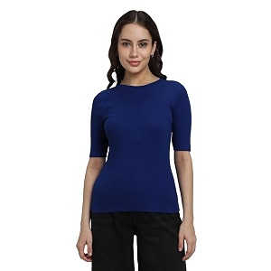 Forever 21 Womens Solid Regular Fit Basic