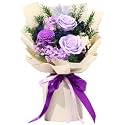 Forever Flowers for Delivery, Preserved Blue Flower Bouquet, Birthday Gift