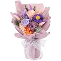 Forever Flowers for Delivery, Preserved Purple Rose Bouquet, Birthday Gift