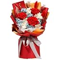 Forever Flowers for Delivery, Preserved Red Rose Bouquet, Birthday Gift