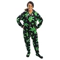 Forever Lazy Adult Onesie Pajamas, Footed Fleece One-Piece Unisex Lounge for Women and Men with Detachable Feet