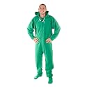 Forever Lazy Adult Onesie Pajamas, Footed Fleece One-Piece Unisex Lounge for Women and Men with Detachable Feet
