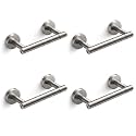 FORIOUS Toilet Paper Holder Wall Mount, Stainless Steel Rustproof Double Post Pivoting Tissue Roll Holder for Bathroom, Commercial Toilet Paper Dispenser (Stainless Steel, Classic 4 Pack)
