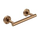 FORIOUS Toilet Paper Holder Wall Mount, Stainless Steel Rustproof Double Post Pivoting Tissue Roll Holder for Bathroom, Commercial Toilet Paper Dispenser (Champagne Bronze, Classic 1 Pack)
