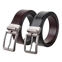 FormalCasual Genuine Italian Leather Reversible Belt for