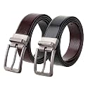 FormalCasual Genuine Italian Leather Reversible Belt for