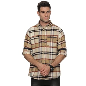 the formal club men39s full sleeve checkered shacket