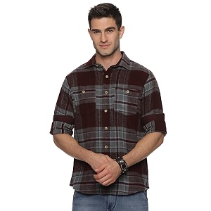 the formal club men39s full sleeve checkered shacket