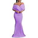 sexycherry Formal Dresses for Women Off The Shoulder Mermaid Evening Gowns
