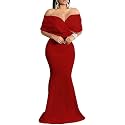 sexycherry Formal Dresses for Women Off The Shoulder Mermaid Evening Gowns