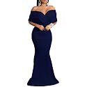 sexycherry Formal Dresses for Women Off The Shoulder Mermaid Evening Gowns