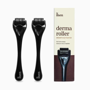 formen hair growth activator derma roller for hair growth 05 mm with 540 titanium needles pack of 2
