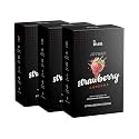 ForMen JOYMAX Strawberry Dotted & Lubricated Condoms for Men|Ultra-Thin | Extra Lubrication for Enhanced Pleasure | Disposable Pouches Included (10 count (Pack of 3))