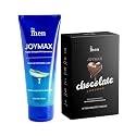 ForMen Joymax Condoms (10 Count) Chocolate Flavour With Water Based Intimate Lube Gel (100 ml) For Men | Non-Sticky, Non-Greasy &amp; Skin-Friendly