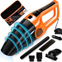 FORMONIX 12V High Power Wet&Dry Portable Handheld Car Vacuum Cleaner with 2 in 1 Mopping and Vacuum, Anti-Bacterial Cleaning