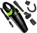 FORMONIX 12V High Power Wet&Dry Portable Handheld Car Vacuum Cleaner with 2 in 1 Mopping and Vacuum, Anti-Bacterial Cleaning (Black, Green)