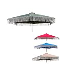 Formosa Covers 9ft 6-Rib Patio Umbrella Replacement Canopy, Sage Tassel