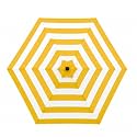 Formosa Covers - 9ft Market Patio Umbrella Replacement Canopy - 6 Ribs Top Canvas - Olefin UV Protective and Water Resistant Umbrella Fabric - Premium Quality Replacement Canopy Cover ONLY (Cabana Yellow)