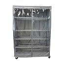 Formosa Covers Clear Front Wire Shelf Cover 60x24x72" Grey No Shelf