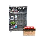 Formosa Covers Clear Front Wire Shelf Cover 36x14x54" Grey No Shelf