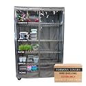 Formosa Covers Clear Front Wire Shelf Cover 48x24x72" Grey No Shelf