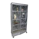 Formosa Covers Clear Front Wire Shelf Cover 36x20x60" Grey No Shelf