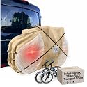 Formosa Covers Zippered Bike Rack Cover for Transport & Travel, Hitch Mount