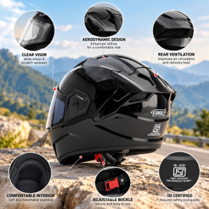 FOROLY Raven ABS Spoiler with Black Visor