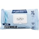 ForPro Disposable Nitrile Gloves, Chemical Resistant, Powder-Free, Latex-Free, Non-Sterile, Food Safe, 4 Mil