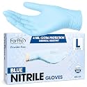 ForPro Disposable Nitrile Gloves, Chemical Resistant, Powder-Free, Latex-Free, Non-Sterile, Food Safe, 4 Mil